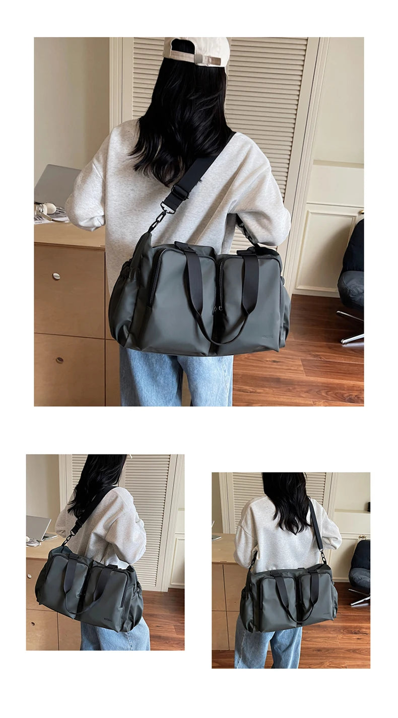 Gym Fitness Bag Large Storage Outdoor Travel Sports Training Commuting Camping Shoulder Bags Business Trip Crossbody Tote Pack