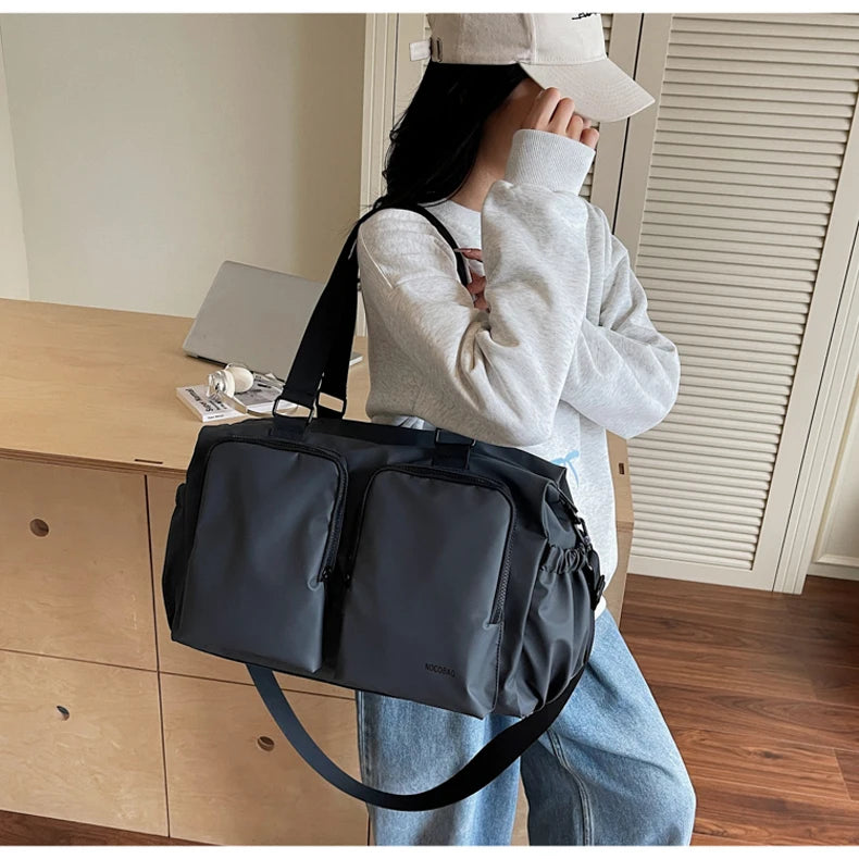 Gym Fitness Bag Large Storage Outdoor Travel Sports Training Commuting Camping Shoulder Bags Business Trip Crossbody Tote Pack