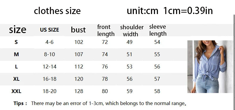 Loose Striped Women's Top, Elegant Long Sleeved Lapel Top, Oversized Cotton Casual Top, Novelty Of 2025 Shirts & Blouses Blusas